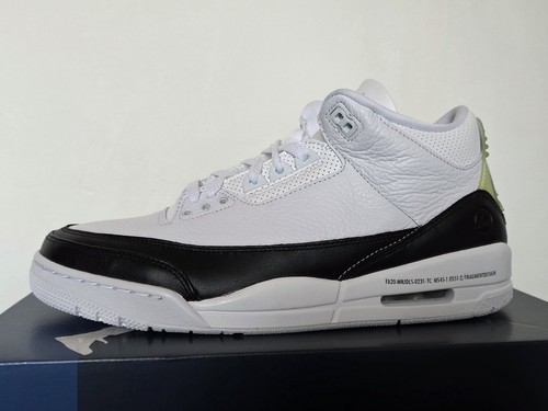 FRAGMENT DESIGN X JORDAN 3 RETRO SP 'WHITE' 45,5EU / 11,5US . DS / NEU