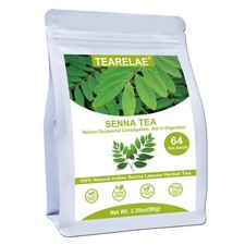 Senna Tea Bags 1.5g x 64 - Relieve Constipation, Aid Digestion, Caffeine-Free