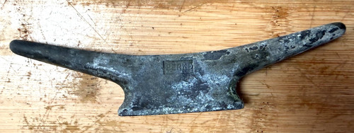 Vintage 6” Galvanized Open-Base Dock Cleat Anchor Boat Marine Rope line tie-down