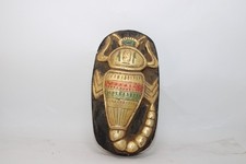 Egyptian Scarab Beetle Figurine Ancient Pharaoh Symbol Vintage Style Handmade