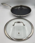 HexClad 10" FRYING PAN with LID 10-Inch 10 Hybrid Non-Stick -Used Good Condition