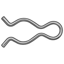Cotter Pin, Hairpin, 1/32"Dx1/2" L, Pk100,  Wwg-Bpxz-2302