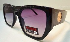 NWT GUESS GO 00049 01B Authentic Black Gold Women Sunglasses Gift Idea /643/ New