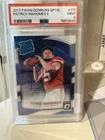 2017 Optic Patrick Mahomes #177 Rookie Card PSA 9 Kansas City Chiefs