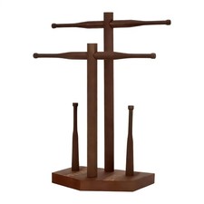 Necklace Stand Wooden Jewelry Storage Rack Bracelet Storage Organizer