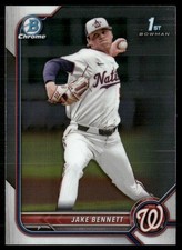 Jake Bennett 2022 Bowman Draft Chrome Washington Nationals #BDC-141