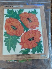 Paragon Needlepoint Kit Poppies 8 By 10