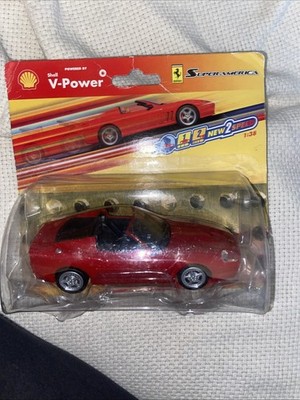 Shell V-Power Ferrari Superamerica Modell 1:38 unbespielt in OVP aufzieh 2-speed