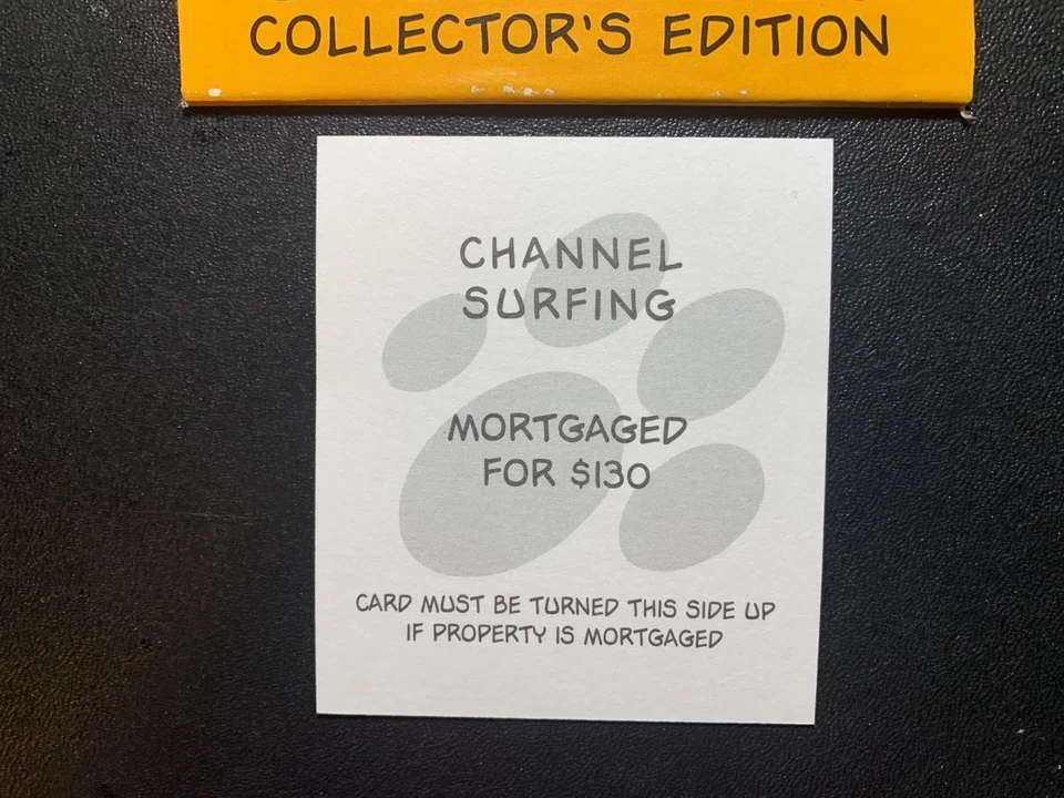 Монополия GARFIELD CHANNEL СЕРФИНГ ТИТУЛЬНЫЙ ДОКУМЕНТ КАРТА 2003 - Изображение 3 из 3