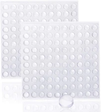 Small Door Bumpers Self-Adhesive Clear Rubber Feet Tiny Bumpons 1/4" Diameter X 