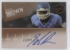 2012 Press Pass Signings Bronze 9/99 Zach Brown #PPS-ZB Auto 8wm