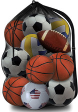 Heavy Duty Mesh Ball Bag 30X40‘’ Sports Equipment Organizer