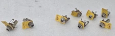 (Lot of 8) NOS Switchcraft 1/4" Mono Jack JAX (6x L12A & 2x L12B)
