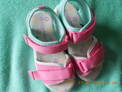 Süsse Kinder-Sandalen von ''Lily&Dan''  - Gr.29 -  Pink / Zartes Türkis