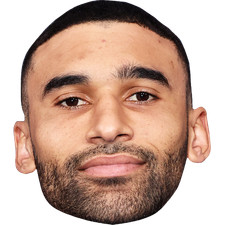 Curtis Robinson (Stubble) Celebrity Mask, Flat Card Face, Fancy Dress Mask