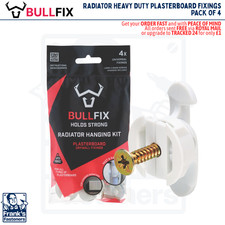 BULLFIX Radiator Heavy Duty Plasterboard Fixings ● Washers Included ● 116kg