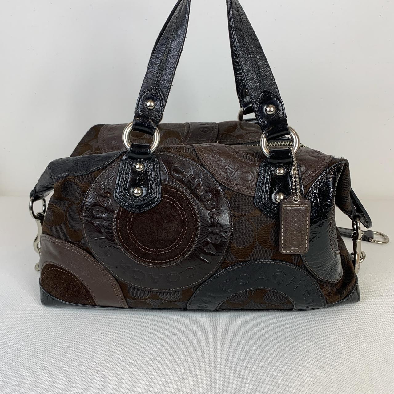 Coach Ashley Pieced Patchwork Satchel - image 5