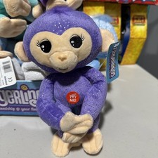 Fingerlings PURPLE SPARKLE MONKEY WITH SOUND 9" Plush STUFFED ANIMAL Toy NEW