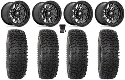 Fuel Runner 15'' Wheels Black 37'' RC500S Sticky Tires Can-Am Defender