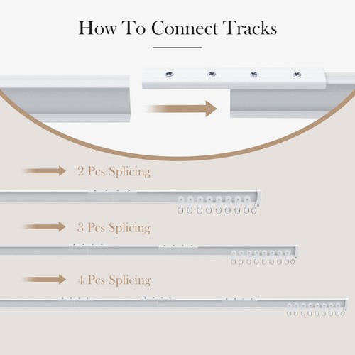 Flexible Ceiling Curtain Tracks, Ceilings Track for Curtains, Aluminum Curtai... - Picture 6 of 7