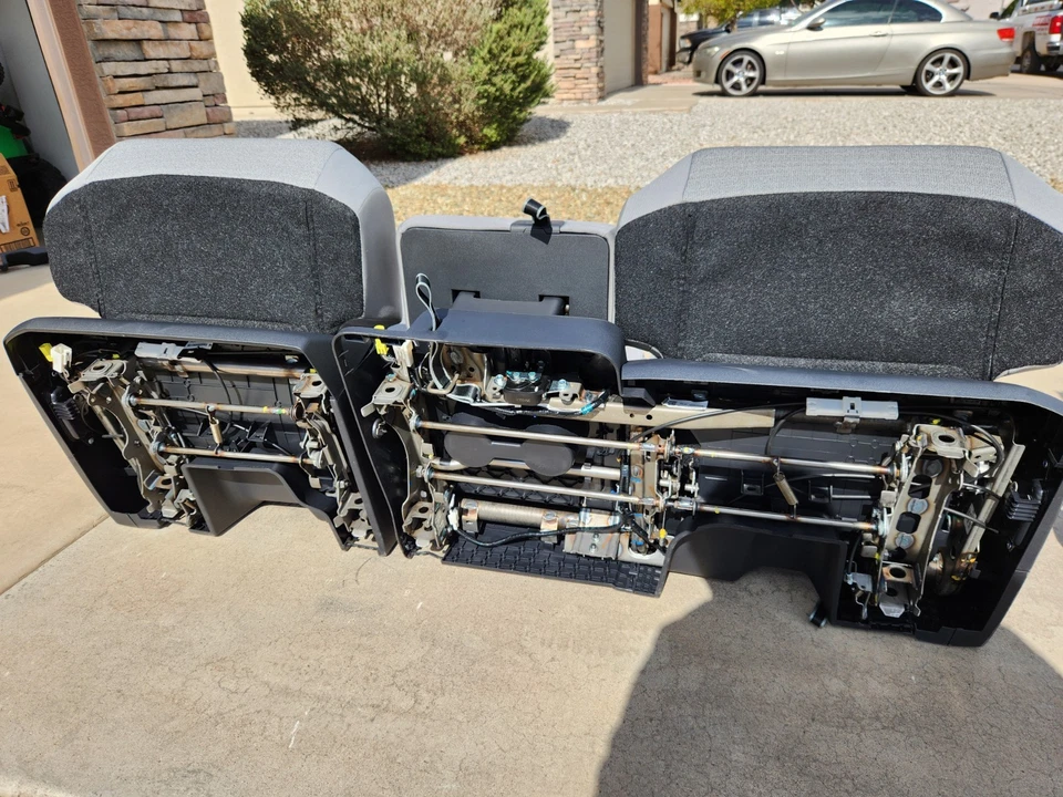 Toyota Sienna híbrido segunda fila pasajero 2021-2025 tela gris claro NUEVO Foto 4 de 4