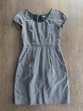 J.Crew cap-sleeve pinstriped sheath navy dress size 2