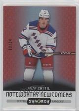 2017-18 Upper Deck Synergy Noteworthy Newcomers Red 3/24 Filip Chytil #NN-16 2rd