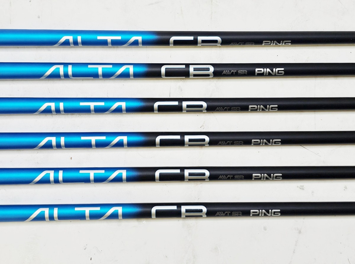 Set of 6 Ping Alta CB Blue AWT Iron Shafts 34.25