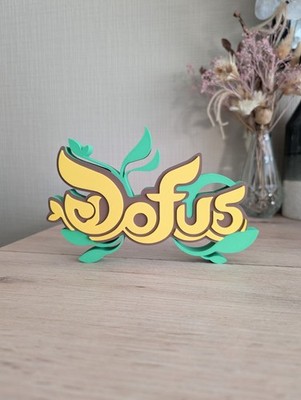 dofus ankama logo - Gamer Deko Platte aus Sammlung Relief 19x12cm