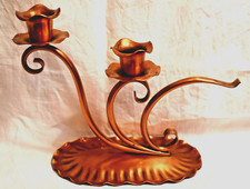 置物 GregorianCopper CandleHolder ServingTray vintage Gregorian copper, flower candle holders & tooled copper tray