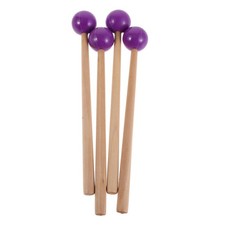 2 Pairs Hammer Musical Percussion Mallets Bass Drum Glockenspiel Beaters