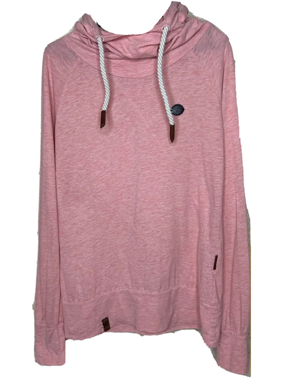 Naketano Women’s Lightweight Pink Hoodie Size Medium