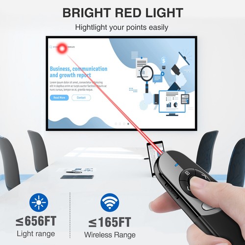 2 in 1 Type C and USB Presentation Clicker Powerpoint Presentations for Mac,PC - Picture 5 of 7