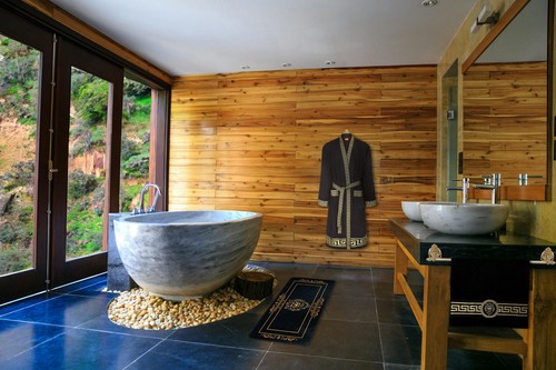 Badematte Badvorleger Badteppich Duschvorleger SET Löwe schwarz gold rutschfest - Bild 5 von 20