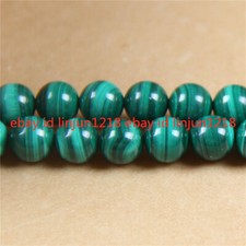 100 Natural 6/8/10/12mm Green Malachite Gemstone Round Loose Beads 15'' AAA 