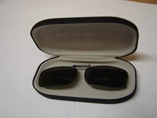 POLAR OPTICS Clip On Sunglasses with Case