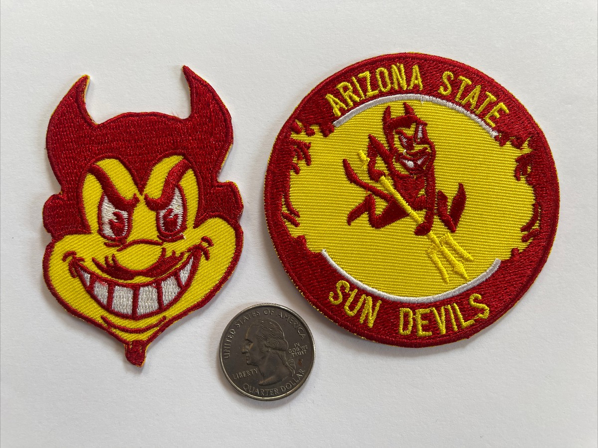 ASU Arizona State University Sun Devils vintage embroidered iron