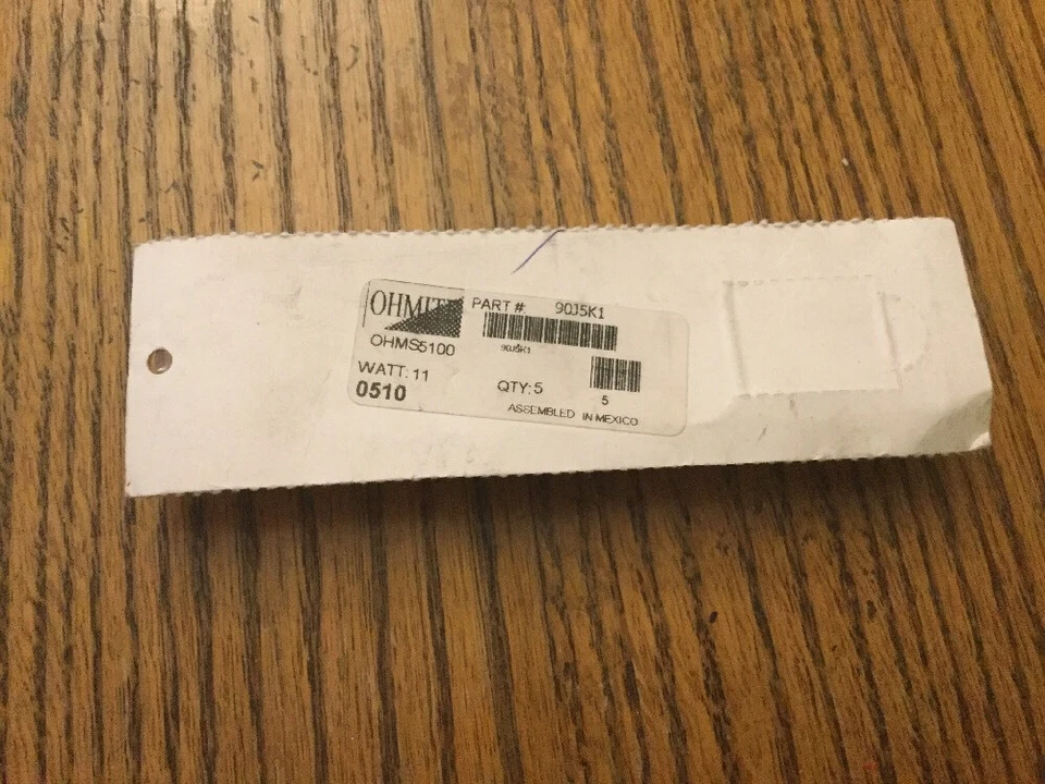 OHMITE 90J5K1 RQANS1 90J5K1 Pack Of (5) - Image 2 of 2