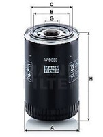 W 9069 Mann-Filter ÖLfilter FüR Fuso (Mitsubishi), Mitsubishi