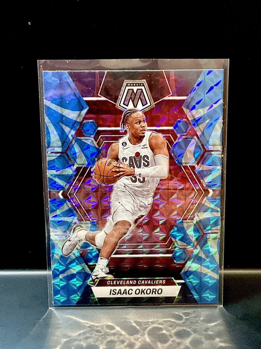 2022-23 Panini Mosaic Prizm Blue Isaac Okoro #45 - Cleveland