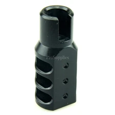 Ruger 1022 10/22 Aluminum T6 Muzzle Brake Black Hard Anodized Surface /W SCREW