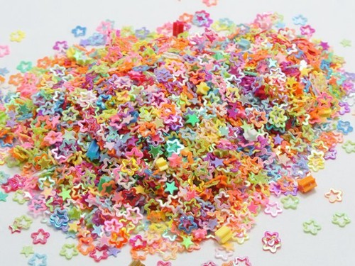 30Gram Mixed Color Hollow Flower Sequins Loose Tiny Tips 4mm Nail Art Tips - Picture 4 of 6