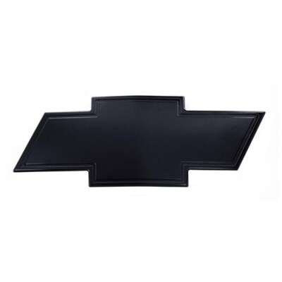 01-02 Chevy Silverado 2500 3500 HD Front Bowtie Grille Emblem w/ Border - Black