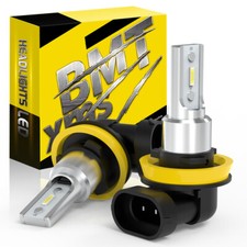 2x H8 H11 White LED Fog Light DRL Bulbs White For Toyota Highlander 2015-2024