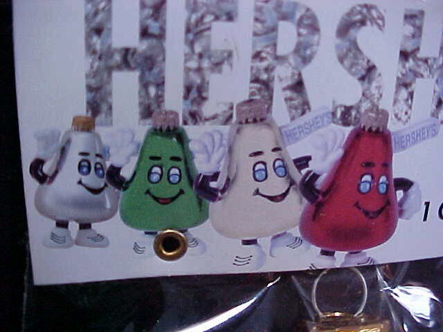 Hershey Kiss Christmas Ornament set New Sealed