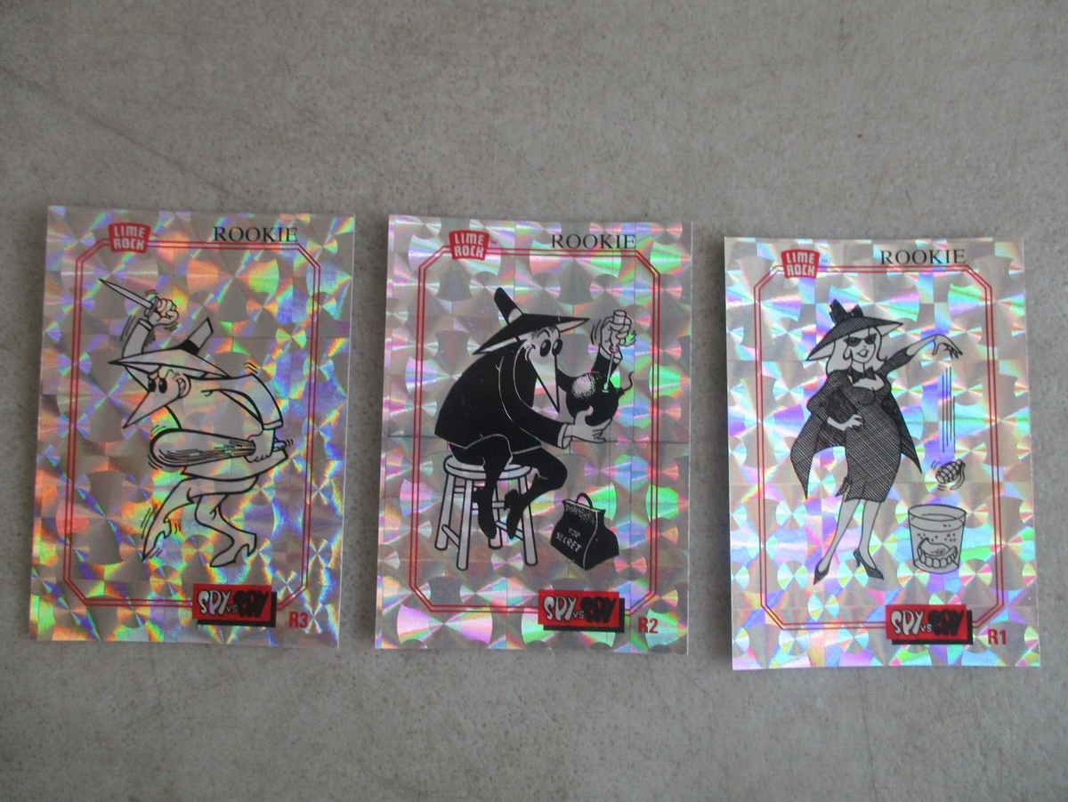 SET OF 3 VTG 1992/1993 LIMEROCK SPY VS SPY PROTOTYPE TRADING CARDS