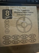 8 Pack Pet Fountain Replacement Filters Cat Fountain Filter Activated Carbon