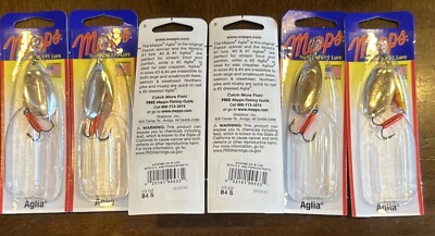 6 Packs Mepps Aglia 1/3 OZ B4 S
