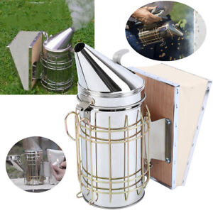 11” Bee Hive Smoker W/ Heat Shield beekeeper Beekeeping Honey Keeper Equipment