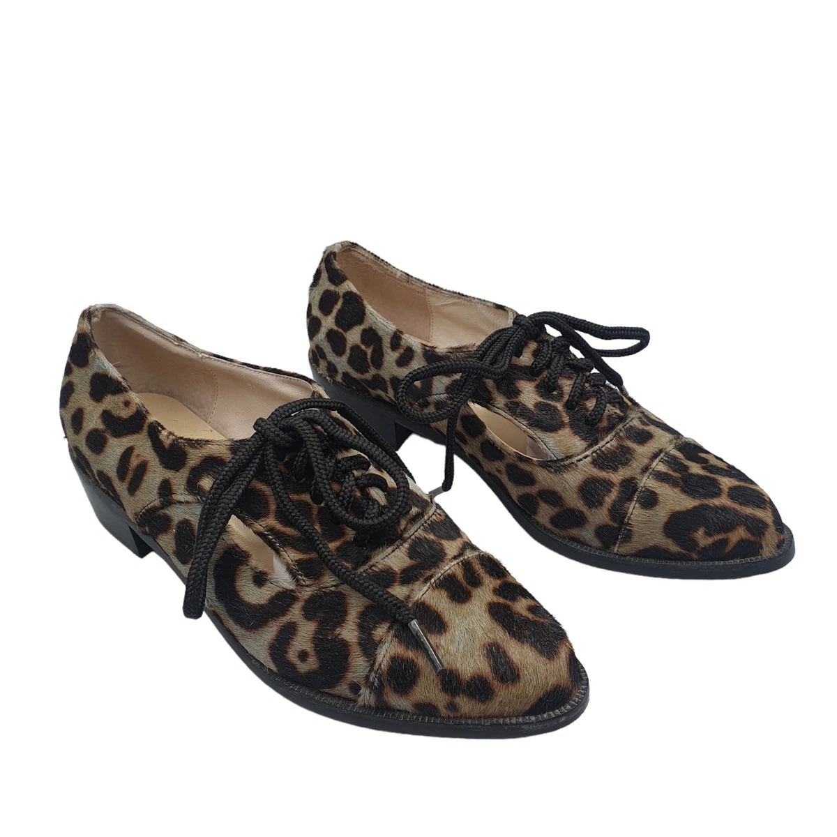 Grey animal shop print shoes